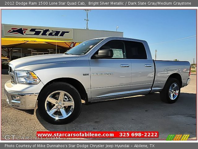 2012 Dodge Ram 1500 Lone Star Quad Cab in Bright Silver Metallic