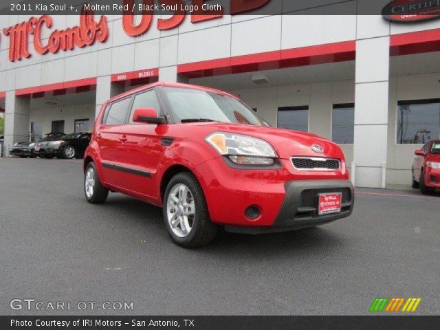 2011 Kia Soul + in Molten Red