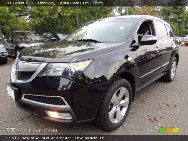 2010 Acura MDX Technology in Crystal Black Pearl