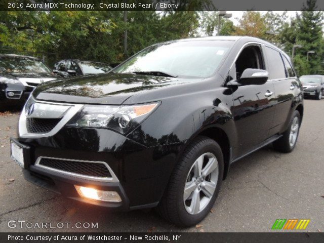 2010 Acura MDX Technology in Crystal Black Pearl