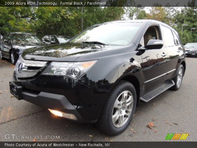 2009 Acura MDX Technology in Formal Black