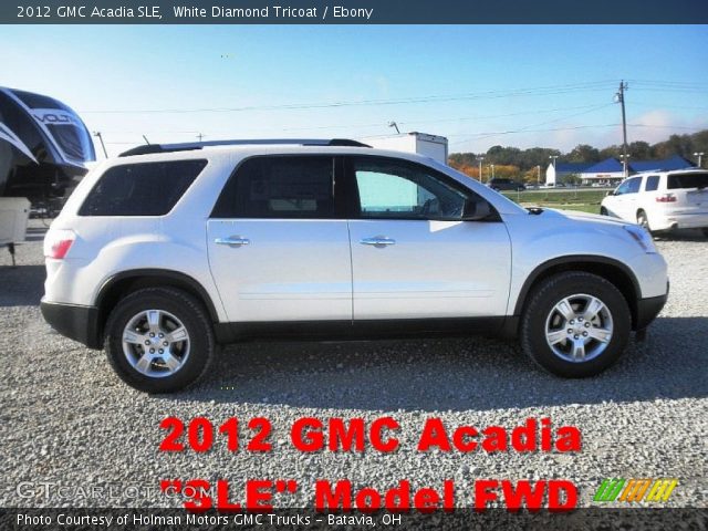 2012 GMC Acadia SLE in White Diamond Tricoat