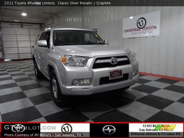 2011 Toyota 4Runner Limited in Classic Silver Metallic