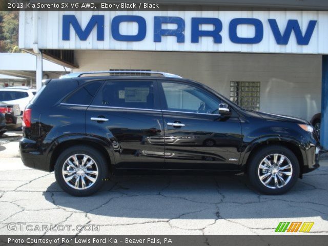 2013 Kia Sorento SX V6 AWD in Ebony Black