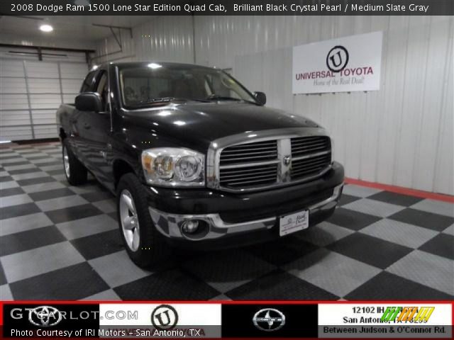 2008 Dodge Ram 1500 Lone Star Edition Quad Cab in Brilliant Black Crystal Pearl