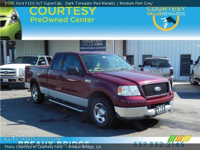 2005 Ford F150 XLT SuperCab in Dark Toreador Red Metallic