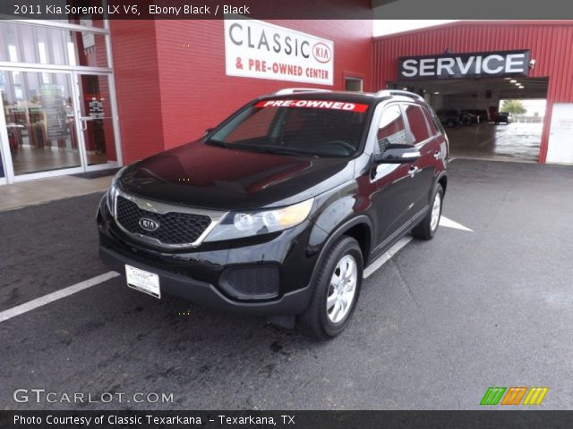 2011 Kia Sorento LX V6 in Ebony Black