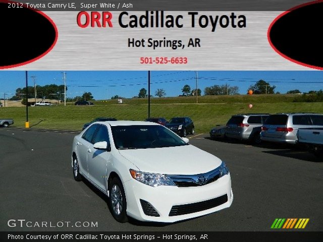 2012 Toyota Camry LE in Super White