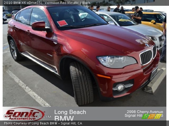 2010 BMW X6 xDrive35i in Vermilion Red Metallic