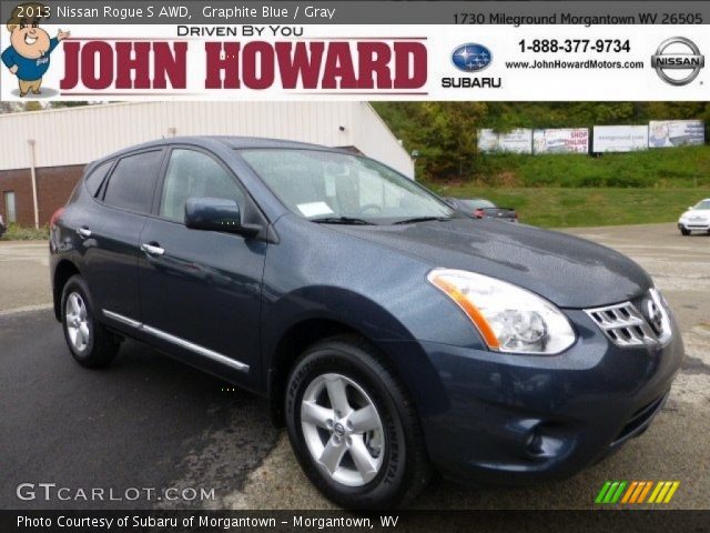 2013 Nissan Rogue S AWD in Graphite Blue
