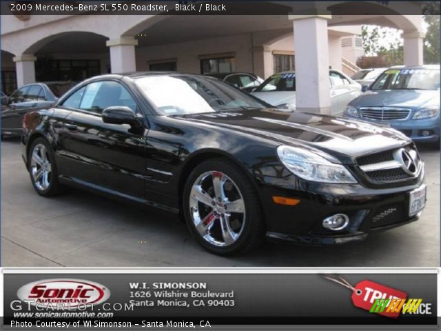 2009 Mercedes-Benz SL 550 Roadster in Black