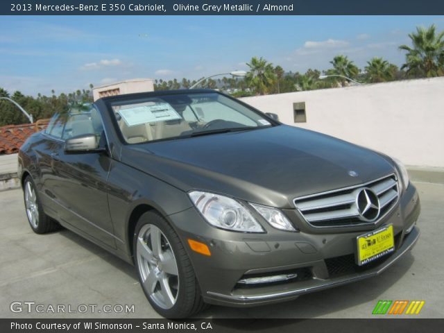 2013 Mercedes-Benz E 350 Cabriolet in Olivine Grey Metallic