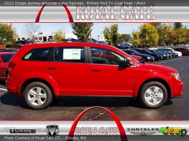 2013 Dodge Journey American Value Package in Brilliant Red Tri-Coat Pearl