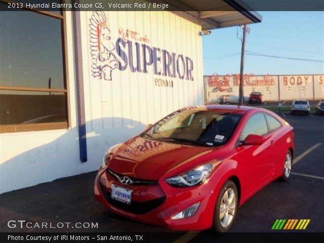 2013 Hyundai Elantra Coupe GS in Volcanic Red