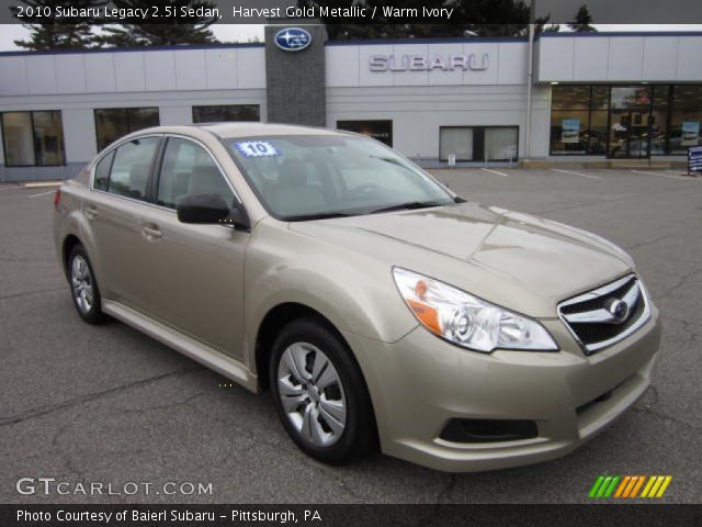 2010 Subaru Legacy 2.5i Sedan in Harvest Gold Metallic