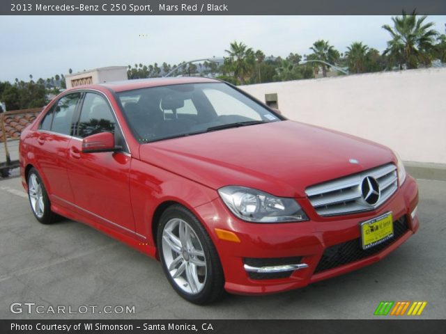 2013 Mercedes-Benz C 250 Sport in Mars Red