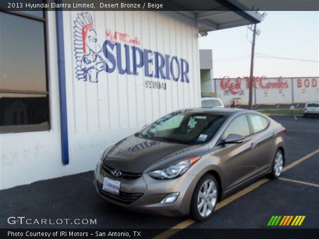 2013 Hyundai Elantra Limited in Desert Bronze
