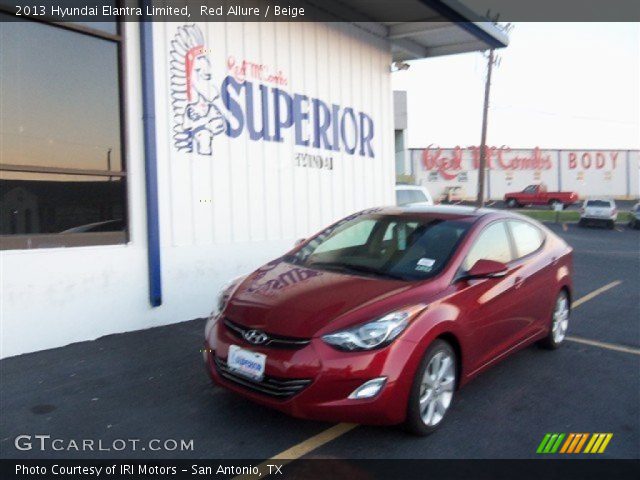 2013 Hyundai Elantra Limited in Red Allure