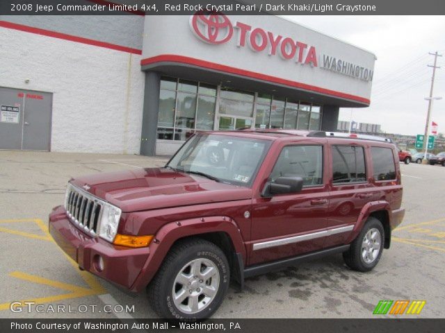 2008 Jeep Commander Limited 4x4 in Red Rock Crystal Pearl