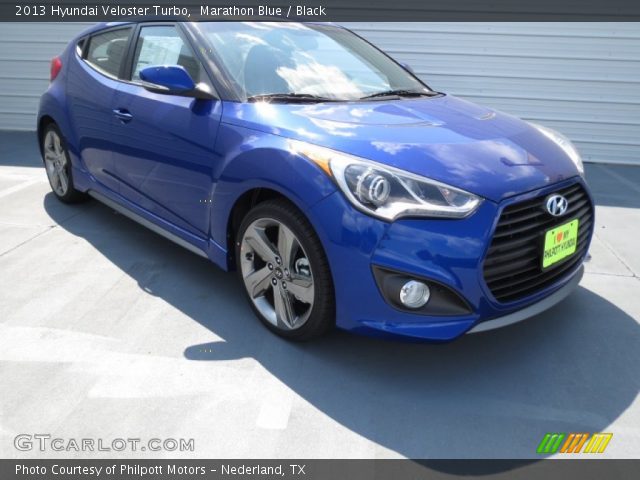 2013 Hyundai Veloster Turbo in Marathon Blue