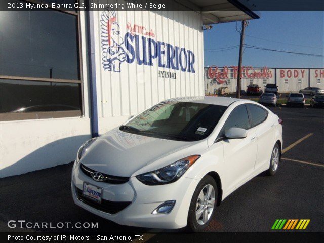 2013 Hyundai Elantra GLS in Shimmering White