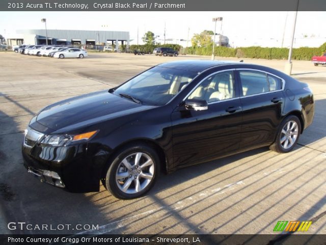 2013 Acura TL Technology in Crystal Black Pearl