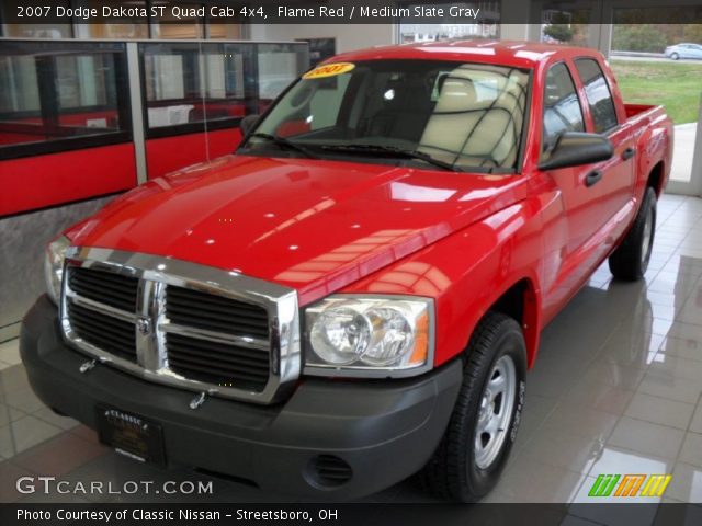 2007 Dodge Dakota ST Quad Cab 4x4 in Flame Red