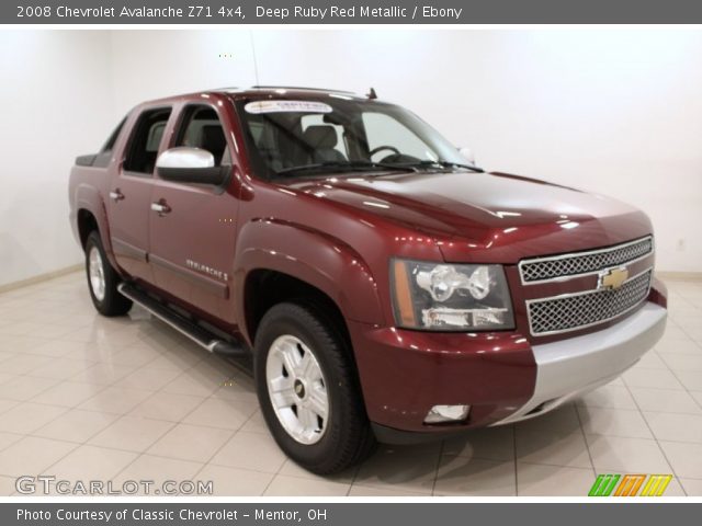 2008 Chevrolet Avalanche Z71 4x4 in Deep Ruby Red Metallic