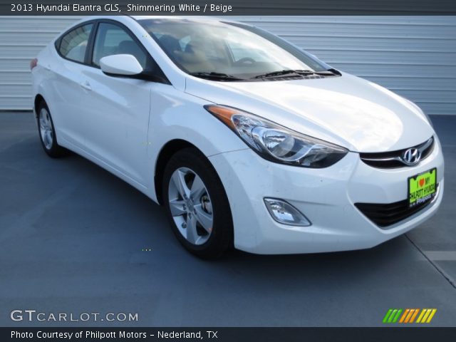 2013 Hyundai Elantra GLS in Shimmering White