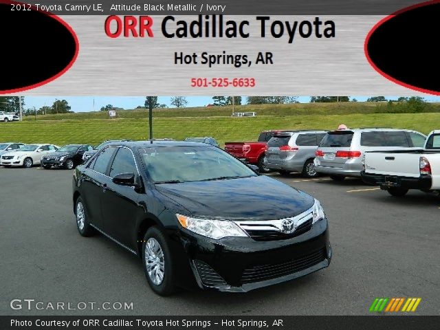 2012 Toyota Camry LE in Attitude Black Metallic