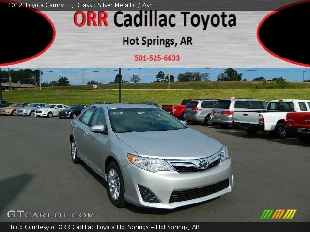 2012 Toyota Camry LE in Classic Silver Metallic