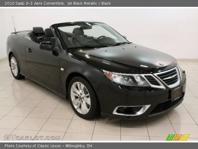 2010 Saab 9-3 Aero Convertible in Jet Black Metallic