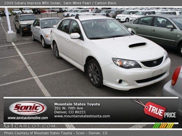 2009 Subaru Impreza WRX Sedan in Satin White Pearl