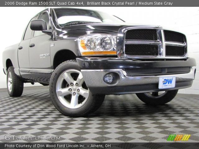 2006 Dodge Ram 1500 SLT Quad Cab 4x4 in Brilliant Black Crystal Pearl