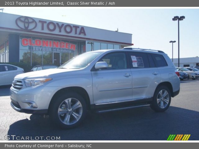 2013 Toyota Highlander Limited in Classic Silver Metallic