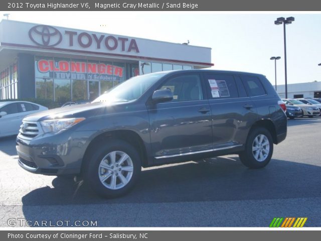 2012 Toyota Highlander V6 in Magnetic Gray Metallic