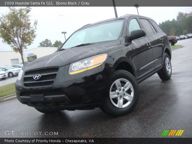 2009 Hyundai Santa Fe GLS in Ebony Black