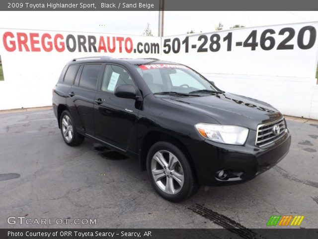 2009 Toyota Highlander Sport in Black