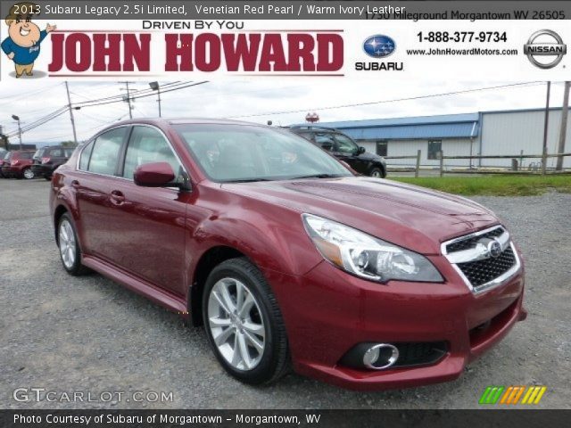 2013 Subaru Legacy 2.5i Limited in Venetian Red Pearl