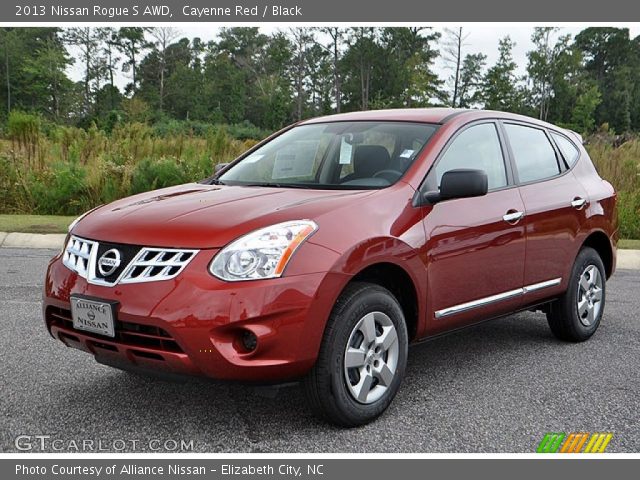 2013 Nissan Rogue S AWD in Cayenne Red