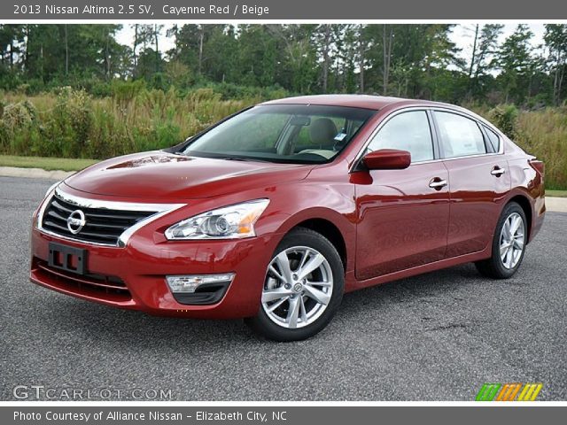 2013 Nissan Altima 2.5 SV in Cayenne Red