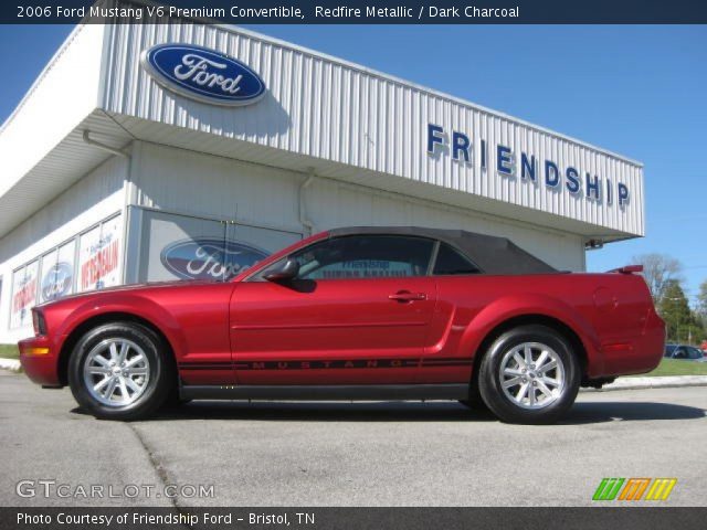 2006 Ford Mustang V6 Premium Convertible in Redfire Metallic