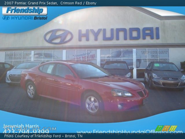 2007 Pontiac Grand Prix Sedan in Crimson Red