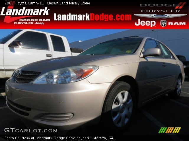 2003 Toyota Camry LE in Desert Sand Mica