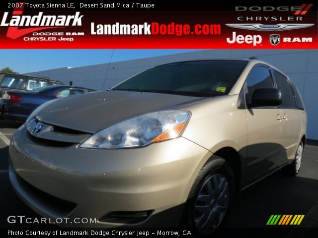 2007 Toyota Sienna LE in Desert Sand Mica