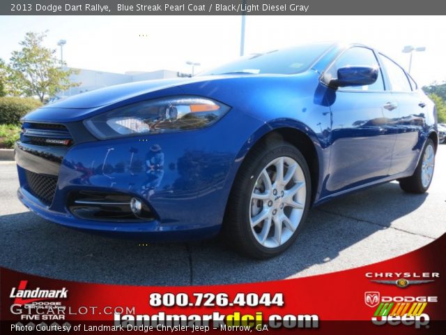 2013 Dodge Dart Rallye in Blue Streak Pearl Coat