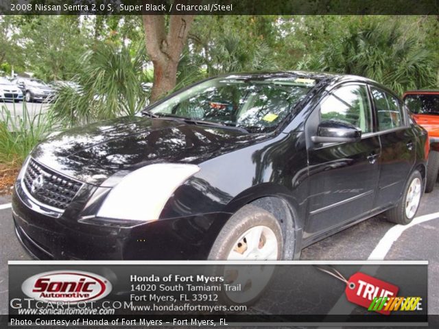 2008 Nissan Sentra 2.0 S in Super Black
