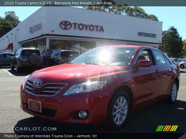 2010 Toyota Camry XLE V6 in Barcelona Red Metallic