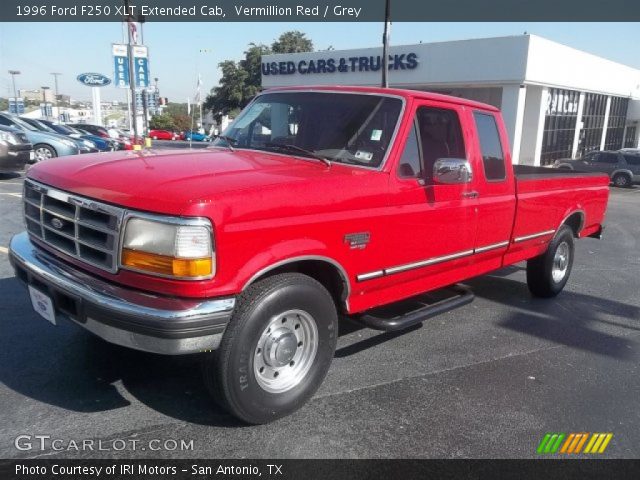 1996 Ford F250 XLT Extended Cab in Vermillion Red
