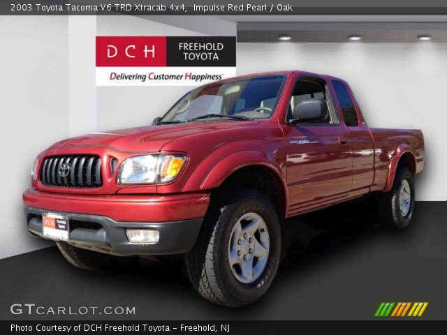 2003 Toyota Tacoma V6 TRD Xtracab 4x4 in Impulse Red Pearl